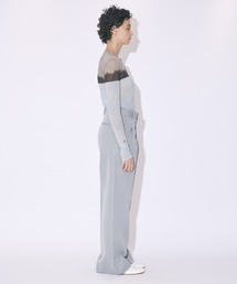beautiful people / ビューティフルピープル ： 【レディース】sheer surf printed jersey crew neck top ： 1425310024 レディース】sheer surf printed jersey crew neck top