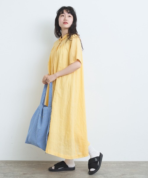 bulle de savon（ビュルデサボン）の「60sフレンチリネン 角衿