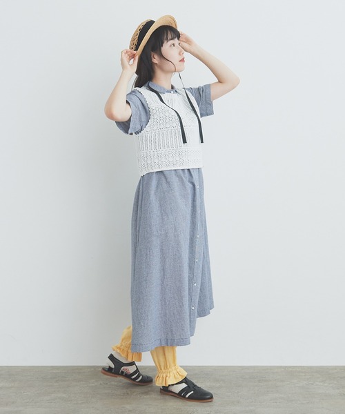 ♥夏の大特価Sale♥フレンチボディ　オールビスク　RCBUF16♥ bulle de savon（ビュルデサボン）の「60s フレンチリネン ギャザー