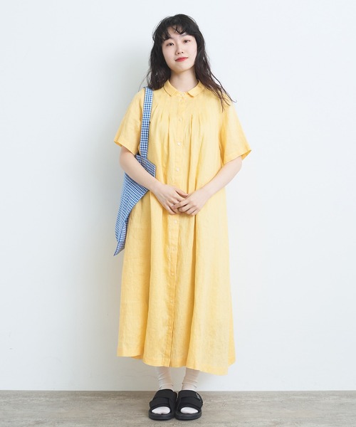 bulle de savon（ビュルデサボン）の「60sフレンチリネン 角衿