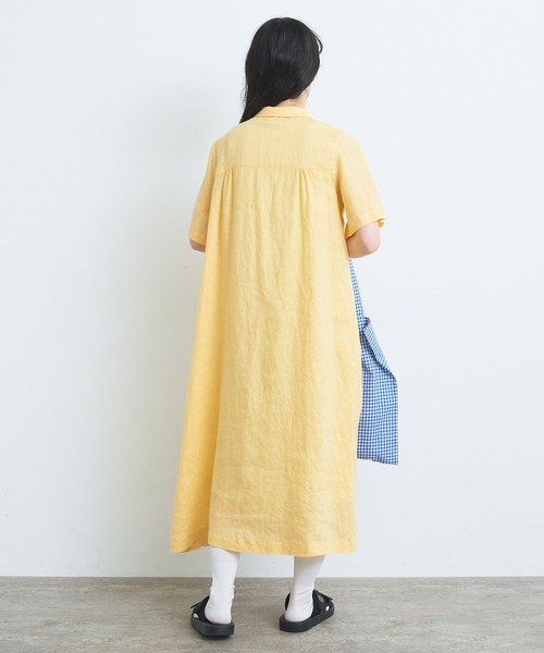 bulle de savon（ビュルデサボン）の「60sフレンチリネン 角衿