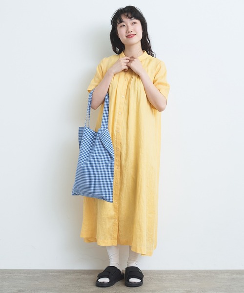 bulle de savon（ビュルデサボン）の「60sフレンチリネン 角衿