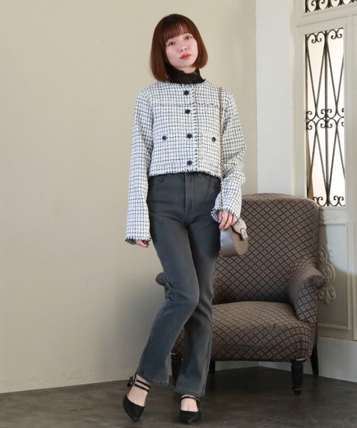 archives（アルシーヴ）の「タイトテーパードデニム（デニムパンツ・レディース・ブラック/グレー/ブルー・SMALL/MEDIUM）」の9枚目の写真