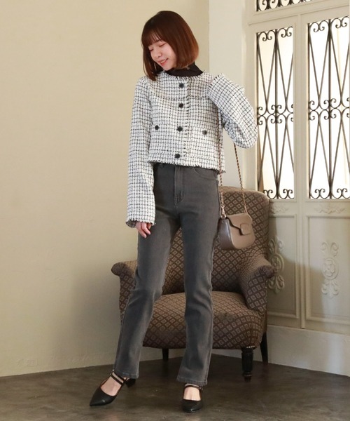 archives（アルシーヴ）の「タイトテーパードデニム（デニムパンツ・レディース・ブラック/グレー/ブルー・SMALL/MEDIUM）」の11枚目の写真