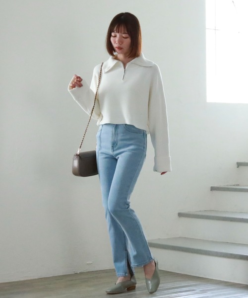 archives（アルシーヴ）の「タイトテーパードデニム（デニムパンツ・レディース・ブラック/グレー/ブルー・SMALL/MEDIUM）」の17枚目の写真