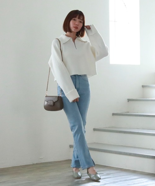 archives（アルシーヴ）の「タイトテーパードデニム（デニムパンツ・レディース・ブラック/グレー/ブルー・SMALL/MEDIUM）」の18枚目の写真