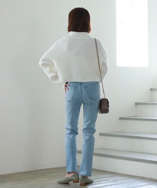 archives（アルシーヴ）の「タイトテーパードデニム（デニムパンツ・レディース・ブラック/グレー/ブルー・SMALL/MEDIUM）」の20枚目の写真