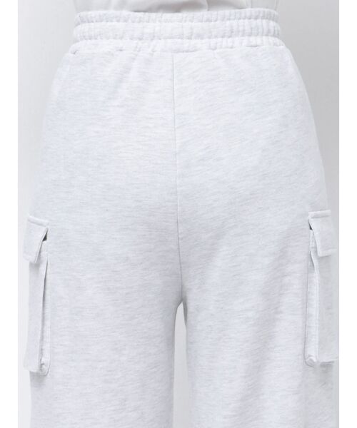 GYDA（ジェイダ）の「スウェットカーゴワイドパンツ（カーゴパンツ・レディース・ライトグレー/ブラック・FREE）」の20枚目の写真