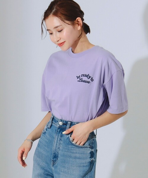 B:MING by BEAMS(ビーミングバイビームス)の「B:MING by BEAMS / ロゴ刺繍 Tシャツ(Tシャツ/カットソー・レディース・オリーブ/オフホワイト/パープル/ネイビー・ONE SIZE)」の21枚目の写真