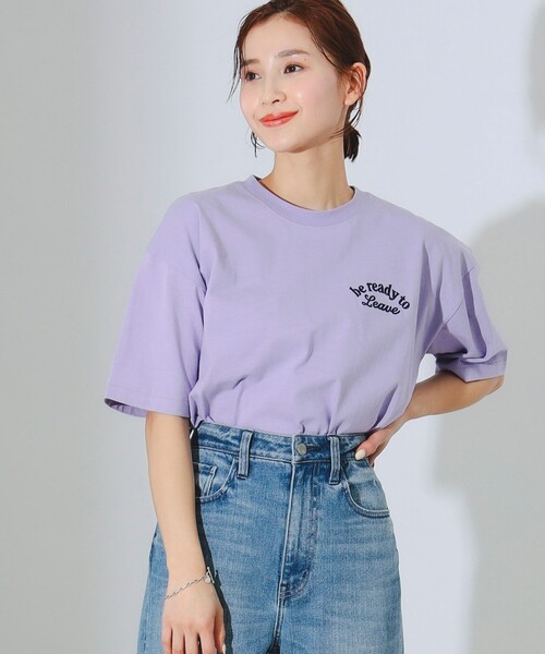 B:MING by BEAMS(ビーミングバイビームス)の「B:MING by BEAMS / ロゴ刺繍 Tシャツ(Tシャツ/カットソー・レディース・オリーブ/オフホワイト/パープル/ネイビー・ONE SIZE)」の22枚目の写真