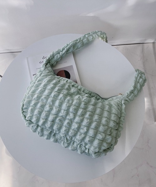 AS KNOW AS plus（アズノゥアズプラス）の「ぽこぽこポップコーンショルダーバッグ（ショルダーバッグ・レディース・アイボリー/ミント/ブラック・FREE）」の3枚目の写真