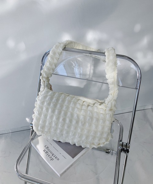 AS KNOW AS plus（アズノゥアズプラス）の「ぽこぽこポップコーンショルダーバッグ（ショルダーバッグ・レディース・アイボリー/ミント/ブラック・FREE）」の5枚目の写真