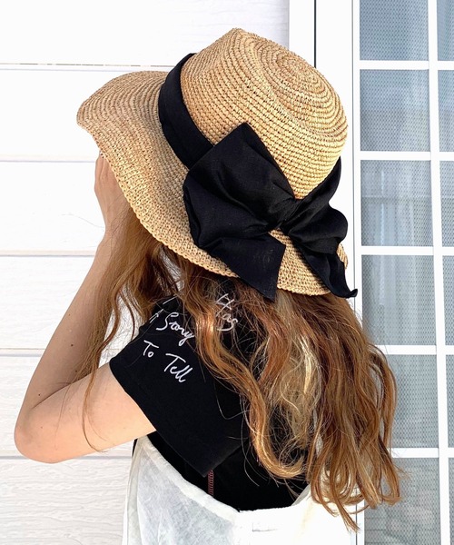 Casselini（キャセリーニ）の「ツバ広ニュアンスハット（ハット・レディース・ブラウン/ベージュ・ONE SIZE）」の2枚目の写真