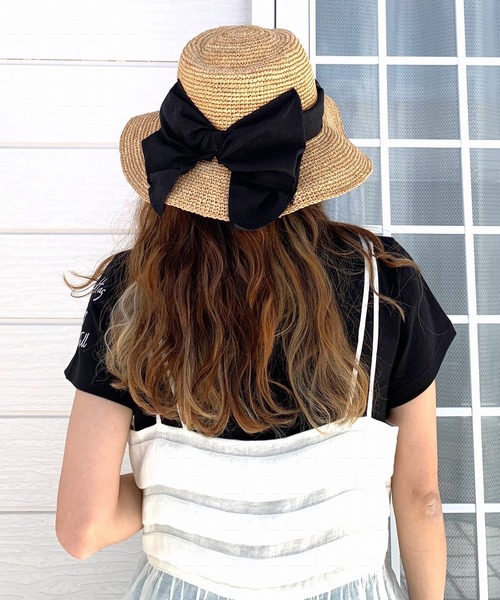 Casselini（キャセリーニ）の「ツバ広ニュアンスハット（ハット・レディース・ブラウン/ベージュ・ONE SIZE）」の5枚目の写真