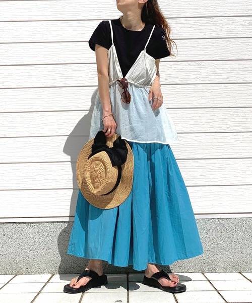 Casselini（キャセリーニ）の「ツバ広ニュアンスハット（ハット・レディース・ブラウン/ベージュ・ONE SIZE）」の6枚目の写真