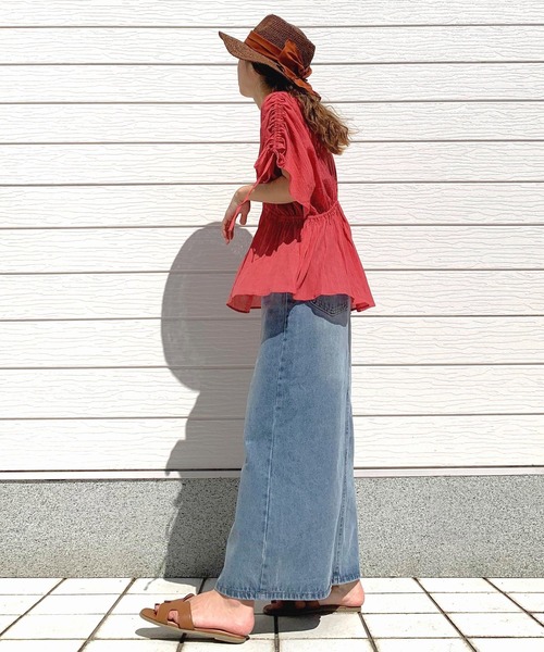 Casselini（キャセリーニ）の「ツバ広ニュアンスハット（ハット・レディース・ブラウン/ベージュ・ONE SIZE）」の8枚目の写真