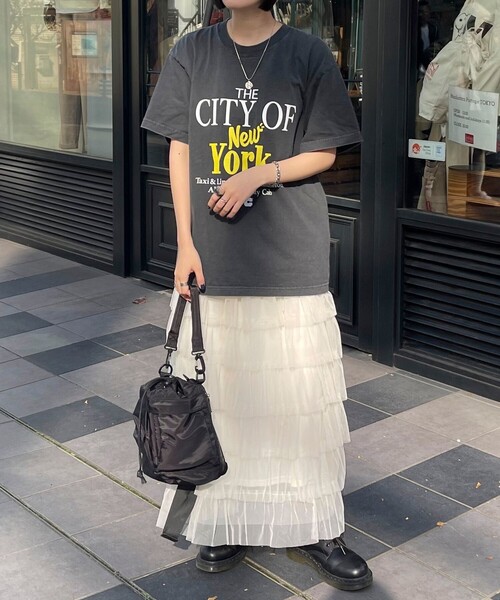 fredy emue(フレディエミュ)の「チュールティアードスカート(スカート・レディース・アイボリー/ブラック・38)」の10枚目の写真