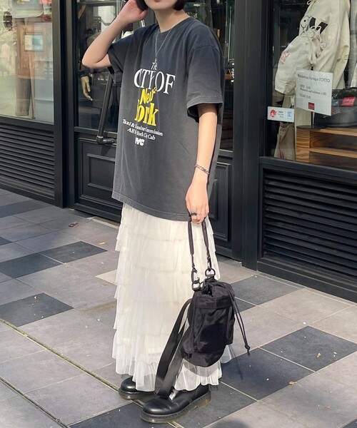 fredy emue(フレディエミュ)の「チュールティアードスカート(スカート・レディース・アイボリー/ブラック・38)」の11枚目の写真