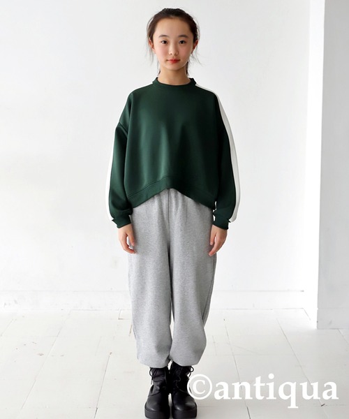antiqua(アンティカ)の「ジャージプルオーバー(パーカー・キッズ・ブラウン系その他/グリーン系その他/ブラック系その他・150/130/120/160/140)」の14枚目の写真