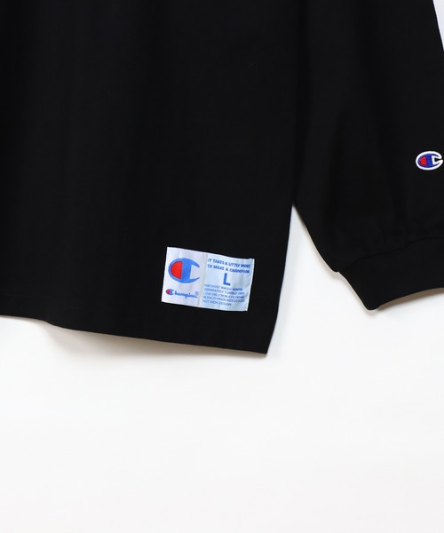 Champion(チャンピオン)の「【Champion/チャンピオン】メンズ アクションスタイル ロングスリーブTシャツ(Tシャツ/カットソー・メンズ・オートミール/ネイビー/ロイヤルブルー/ブラック・X-LARGE/LARGE/MEDIUM/SMALL)」の18枚目の写真