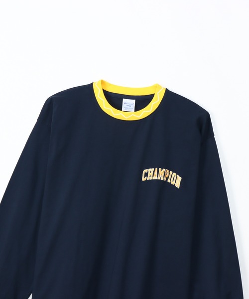 Champion(チャンピオン)の「【Champion/チャンピオン】メンズ アクションスタイル ロングスリーブTシャツ(Tシャツ/カットソー・メンズ・オートミール/ネイビー/ロイヤルブルー/ブラック・X-LARGE/LARGE/MEDIUM/SMALL)」の20枚目の写真