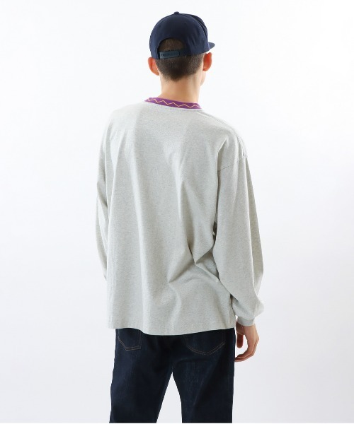 Champion(チャンピオン)の「【Champion/チャンピオン】メンズ アクションスタイル ロングスリーブTシャツ(Tシャツ/カットソー・メンズ・オートミール/ネイビー/ロイヤルブルー/ブラック・X-LARGE/LARGE/MEDIUM/SMALL)」の10枚目の写真