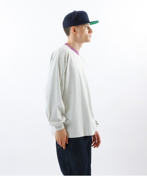 Champion(チャンピオン)の「【Champion/チャンピオン】メンズ アクションスタイル ロングスリーブTシャツ(Tシャツ/カットソー・メンズ・オートミール/ネイビー/ロイヤルブルー/ブラック・X-LARGE/LARGE/MEDIUM/SMALL)」の11枚目の写真