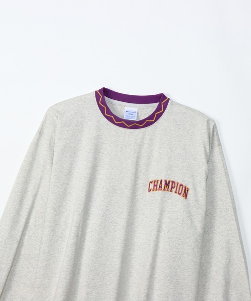 Champion(チャンピオン)の「【Champion/チャンピオン】メンズ アクションスタイル ロングスリーブTシャツ(Tシャツ/カットソー・メンズ・オートミール/ネイビー/ロイヤルブルー/ブラック・X-LARGE/LARGE/MEDIUM/SMALL)」の15枚目の写真