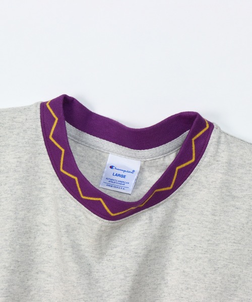Champion(チャンピオン)の「【Champion/チャンピオン】メンズ アクションスタイル ロングスリーブTシャツ(Tシャツ/カットソー・メンズ・オートミール/ネイビー/ロイヤルブルー/ブラック・X-LARGE/LARGE/MEDIUM/SMALL)」の16枚目の写真