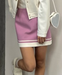バイカラーミニスカート