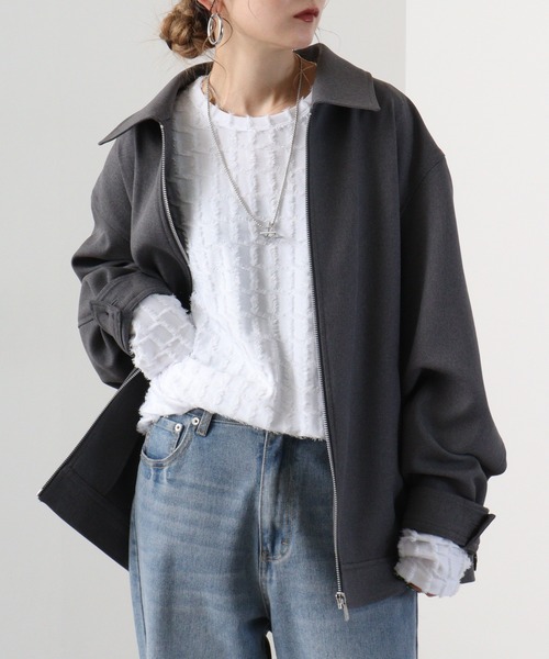 REGIEVO 裾ラウンドロンTネックレス付き（シャツ/ブラウス）｜REGIEVO（レジエボ）