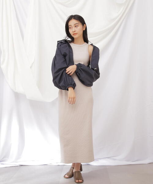 JILL by JILL STUART（ジルバイジルスチュアート）の「◇ロゴ入りナイロンショート丈ジャケット（ブルゾン・レディース・ネイビー/ホワイト・SMALL/MEDIUM）」の21枚目の写真