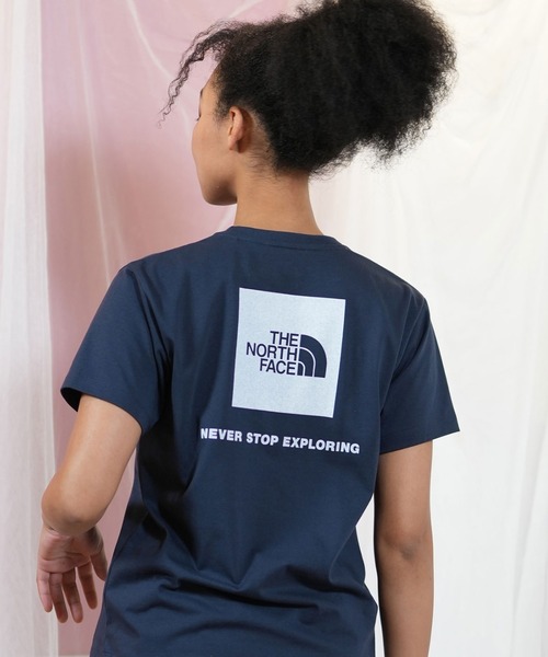 THE NORTH FACE(ザノースフェイス)の「THE NORTH FACE/ザ・ノース・フェイス 半袖 Tシャツ ショートスリーブバックスクエアロゴティー NTW32447(Tシャツ/カットソー・レディース・イエロー/ホワイト/ブラック/グレー/ダークベージュ/ネイビー/ライトピンク・S/M/L/XL)」の5枚目の写真