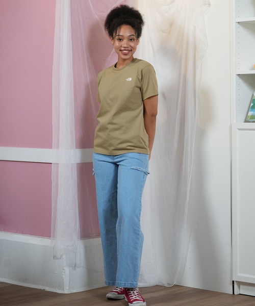 THE NORTH FACE(ザノースフェイス)の「THE NORTH FACE/ザ・ノース・フェイス 半袖 Tシャツ ショートスリーブバックスクエアロゴティー NTW32447(Tシャツ/カットソー・レディース・イエロー/ホワイト/ブラック/グレー/ダークベージュ/ネイビー/ライトピンク・S/M/L/XL)」の16枚目の写真