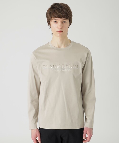 BLACK LABEL CRESTBRIDGE（ブラックレーベル・クレストブリッジ）の「エンブロイダリーロゴカットソー（Tシャツ/カットソー・メンズ・オフホワイト/ベージュ系その他/ネイビー/グリーン系その他・M/L/XL）」の2枚目の写真