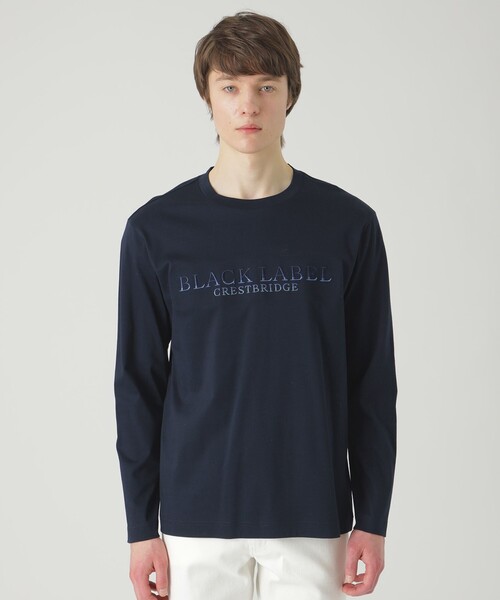 BLACK LABEL CRESTBRIDGE（ブラックレーベル・クレストブリッジ）の「エンブロイダリーロゴカットソー（Tシャツ/カットソー・メンズ・オフホワイト/ベージュ系その他/ネイビー/グリーン系その他・M/L/XL）」の4枚目の写真