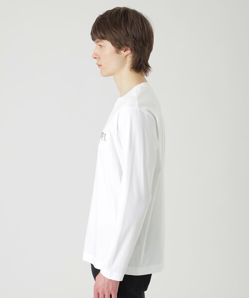 BLACK LABEL CRESTBRIDGE（ブラックレーベル・クレストブリッジ）の「エンブロイダリーロゴカットソー（Tシャツ/カットソー・メンズ・オフホワイト/ベージュ系その他/ネイビー/グリーン系その他・M/L/XL）」の6枚目の写真