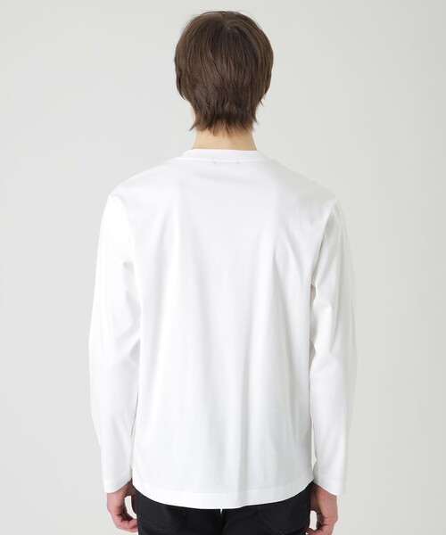 BLACK LABEL CRESTBRIDGE（ブラックレーベル・クレストブリッジ）の「エンブロイダリーロゴカットソー（Tシャツ/カットソー・メンズ・オフホワイト/ベージュ系その他/ネイビー/グリーン系その他・M/L/XL）」の7枚目の写真