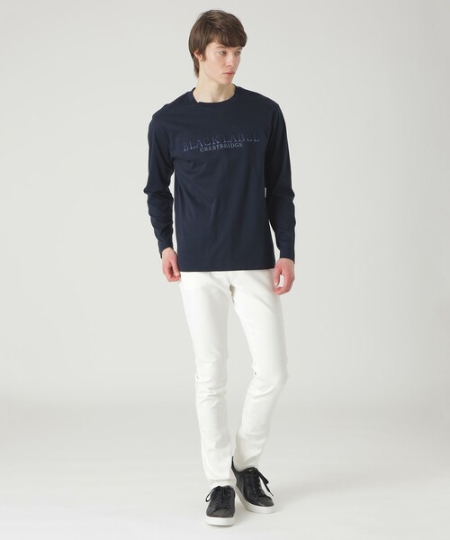 BLACK LABEL CRESTBRIDGE（ブラックレーベル・クレストブリッジ）の「エンブロイダリーロゴカットソー（Tシャツ/カットソー・メンズ・オフホワイト/ベージュ系その他/ネイビー/グリーン系その他・M/L/XL）」の10枚目の写真