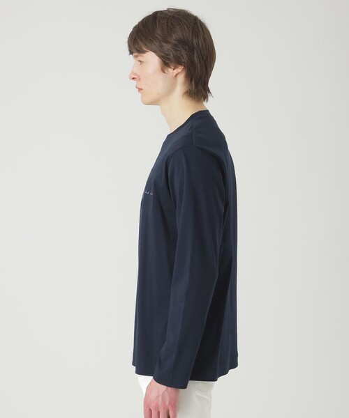 BLACK LABEL CRESTBRIDGE（ブラックレーベル・クレストブリッジ）の「エンブロイダリーロゴカットソー（Tシャツ/カットソー・メンズ・オフホワイト/ベージュ系その他/ネイビー/グリーン系その他・M/L/XL）」の11枚目の写真