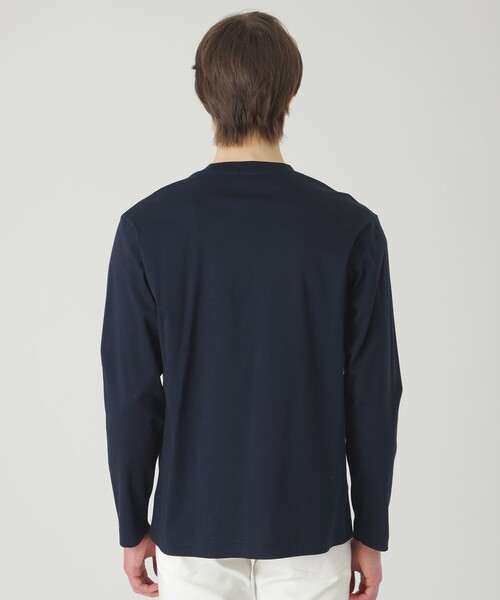 BLACK LABEL CRESTBRIDGE（ブラックレーベル・クレストブリッジ）の「エンブロイダリーロゴカットソー（Tシャツ/カットソー・メンズ・オフホワイト/ベージュ系その他/ネイビー/グリーン系その他・M/L/XL）」の12枚目の写真