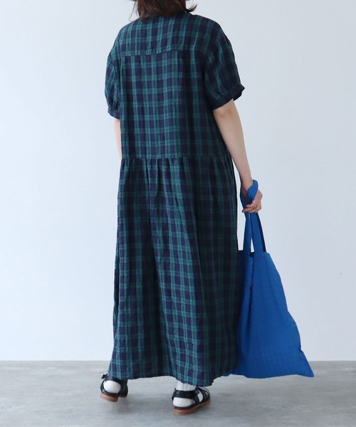 bulle de savon（ビュルデサボン）の「gingham ワンピース（ワンピース・レディース・その他/ホワイト・FREE）」の7枚目の写真