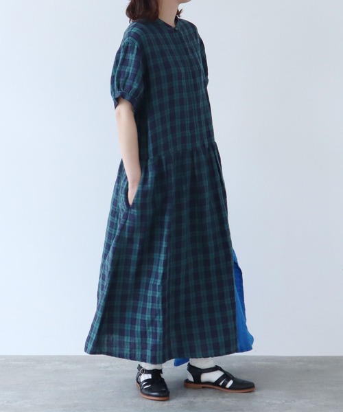 bulle de savon（ビュルデサボン）の「gingham ワンピース（ワンピース・レディース・その他/ホワイト・FREE）」の3枚目の写真