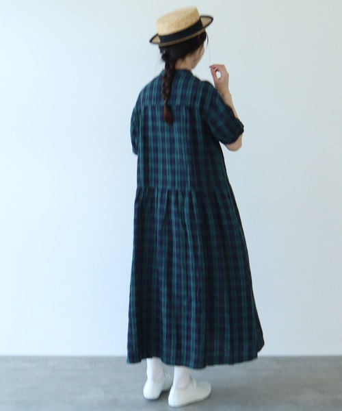 bulle de savon（ビュルデサボン）の「gingham ワンピース（ワンピース・レディース・その他/ホワイト・FREE）」の12枚目の写真