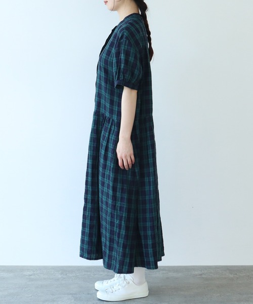 bulle de savon（ビュルデサボン）の「gingham ワンピース（ワンピース・レディース・その他/ホワイト・FREE）」の15枚目の写真
