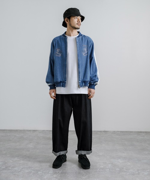 定価:15,180円　KRIFF MAYER デニムスカジャン 楽天市場】スーベニアデニムスカジャン (刺繍)／クリフメイヤー