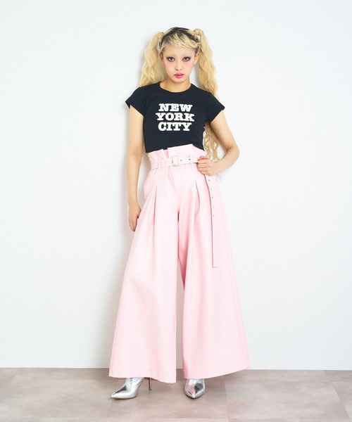 anna sui nyc(アナ スイ エヌ ワイ シー)の「“NYC” 刺繍 Tシャツ(Tシャツ/カットソー・レディース・ホワイト/ブラック/ミント・S)」の8枚目の写真