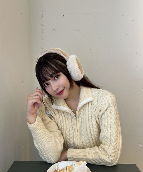 RiLi（リリ）の「スウェードイヤマフ【RL】（イヤーマフ・レディース・ブラウン・FREE）」の6枚目の写真