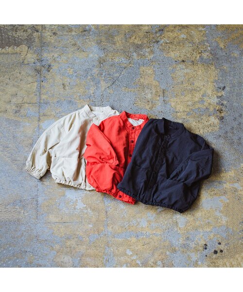 p.premier(ピードットプルミエ)の「【撥水加工】ゆったりブルゾン(ブルゾン・キッズ・ブラック/レッド/ベージュ・80/90/100/110/120/130/140)」の6枚目の写真
