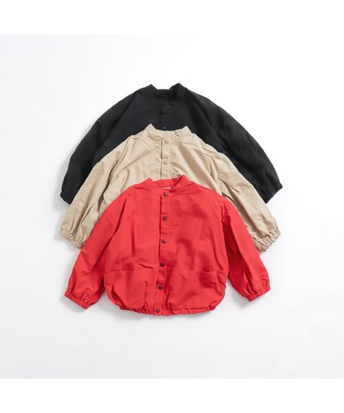 p.premier(ピードットプルミエ)の「【撥水加工】ゆったりブルゾン(ブルゾン・キッズ・ブラック/レッド/ベージュ・80/90/100/110/120/130/140)」の7枚目の写真